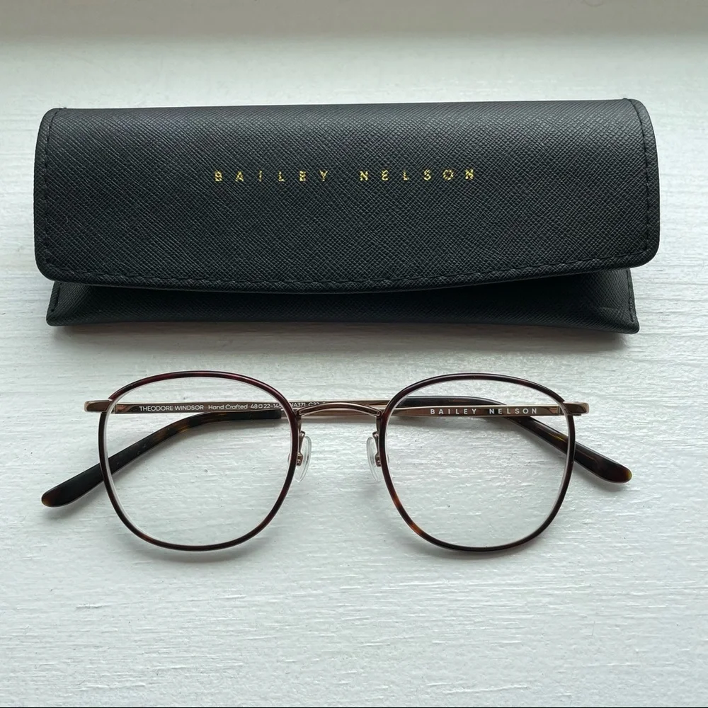 Bailey Nelson Glasses Mahogany Theodore Windsor Rim - Picture 3 of 7